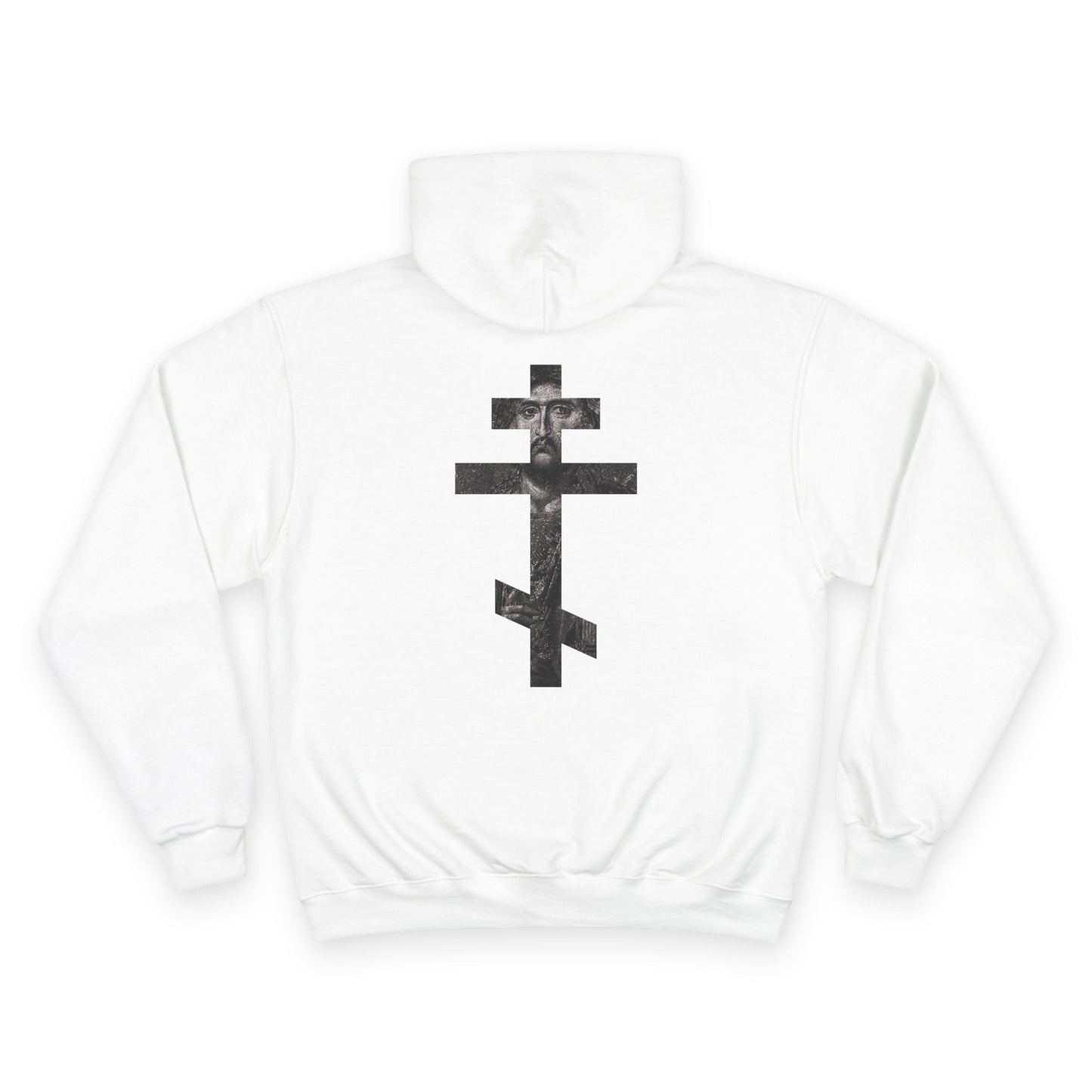 Christ Cross/UNTO AGES Logo Hoodie (White)