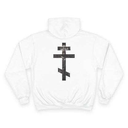Christ Cross/UNTO AGES Logo Hoodie (White)