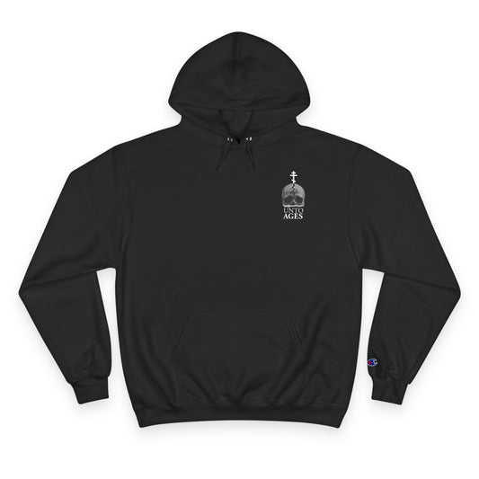 Christ Cross/UNTO AGES Logo Hoodie (Black)