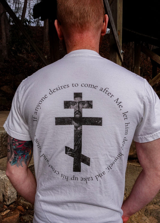 Take Up Thy Cross Unisex T-Shirt (White)