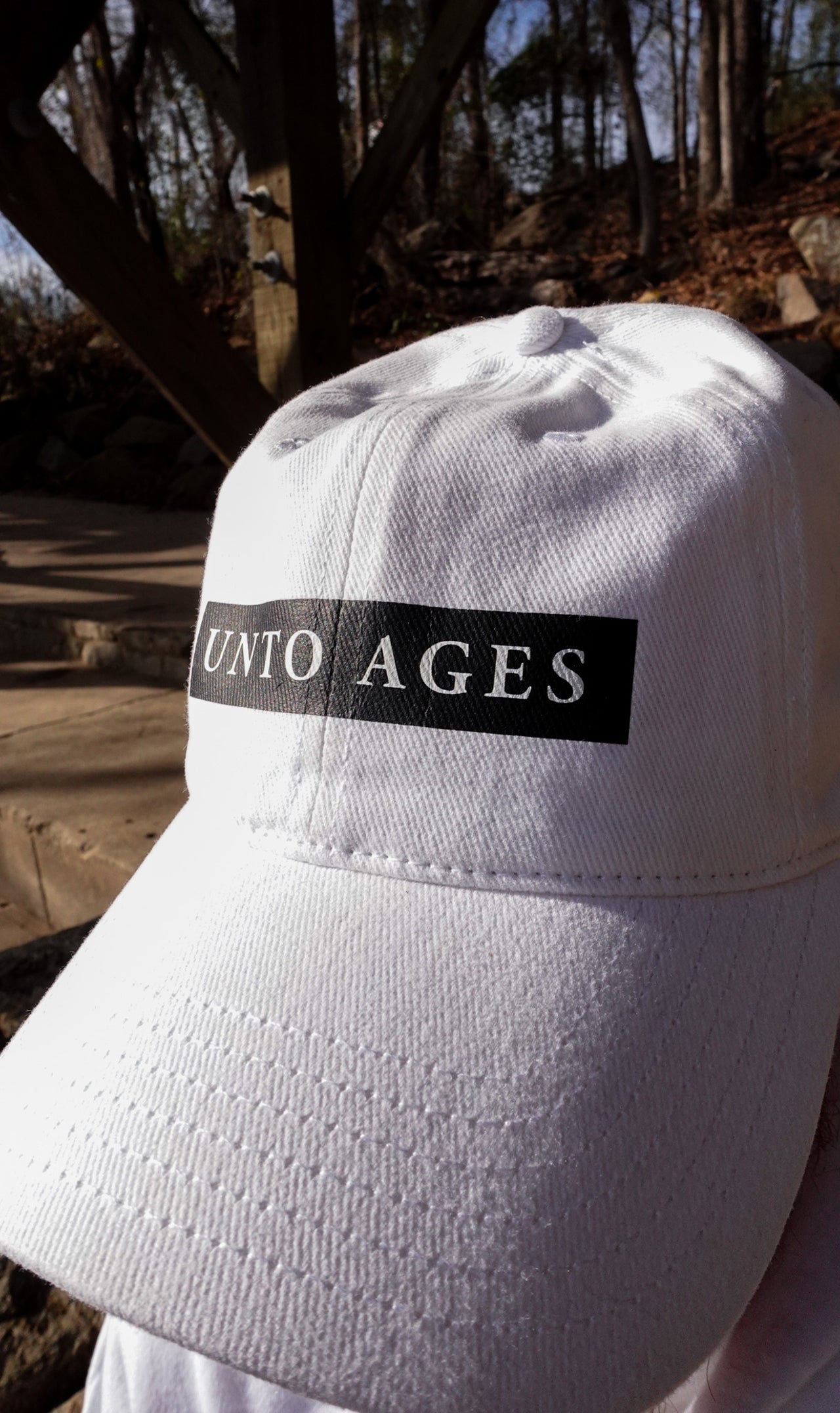 UNTO AGES Baseball Cap (White)