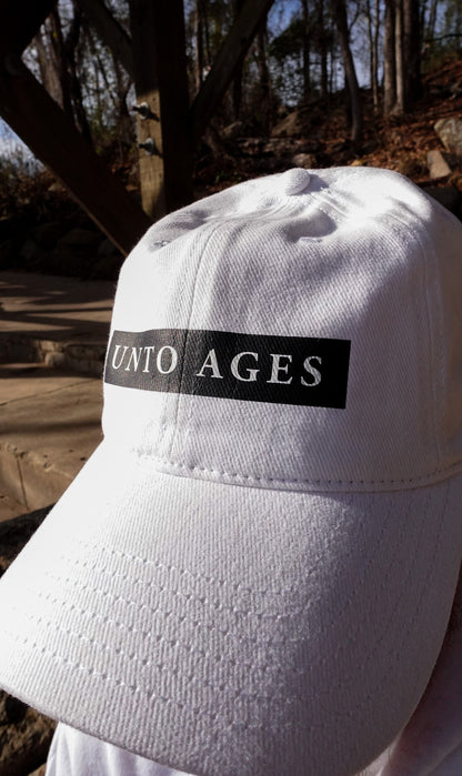 UNTO AGES Baseball Cap (White)