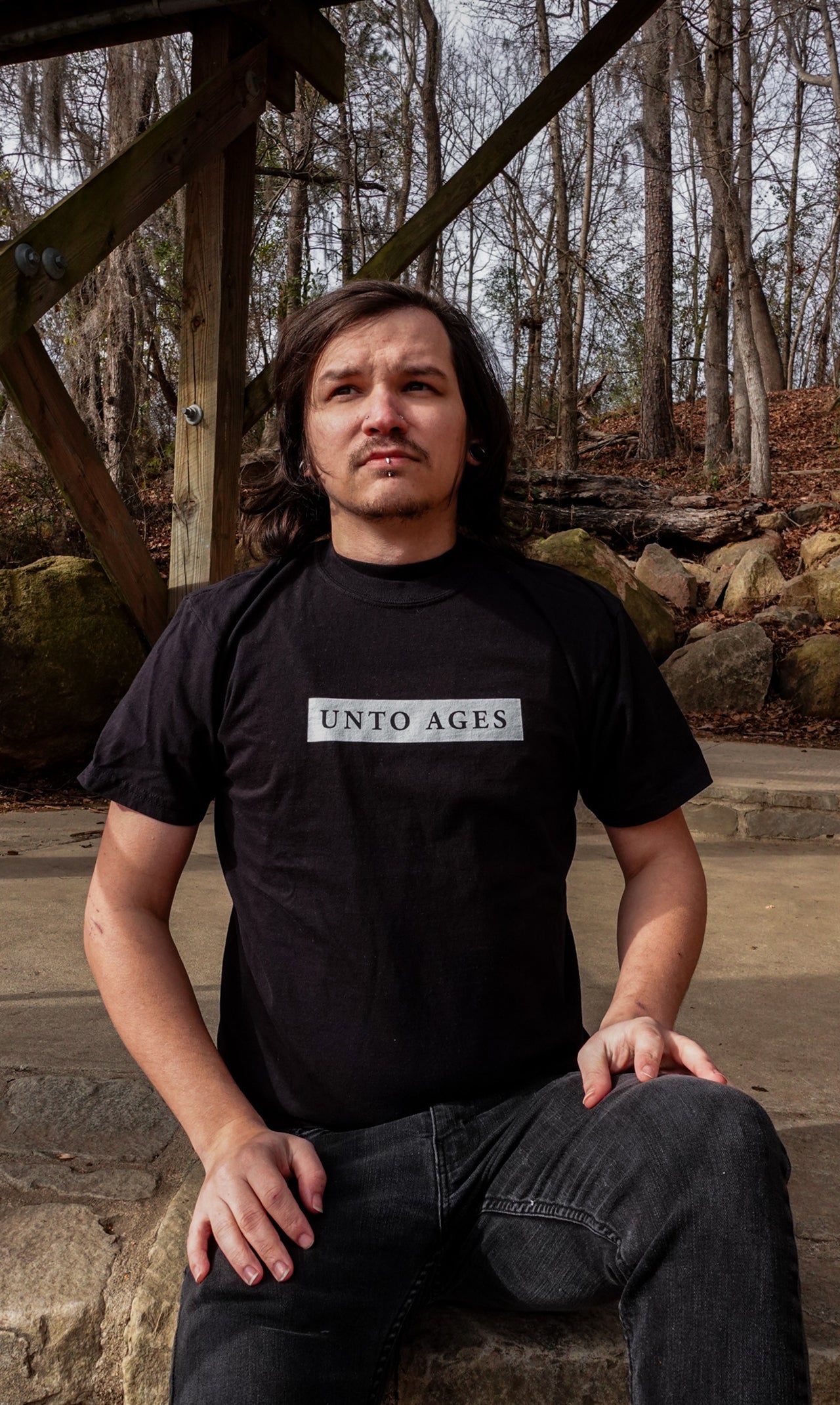 UNTO AGES Unisex T-Shirt (Black)